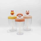 Animal Stopper Reusable Plastic Water Bottles With Straw School Use